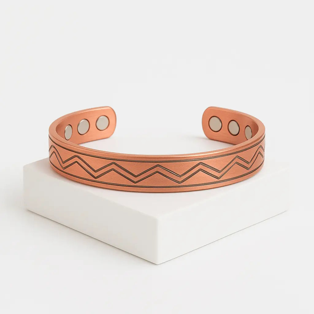 Bracelet Cuivre Magnétique Triangle Delta