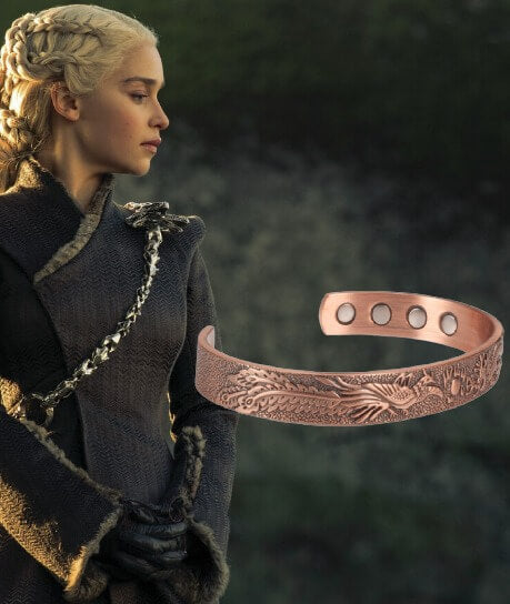 Games of Thrones_bracelet cuivre dragon magnetique