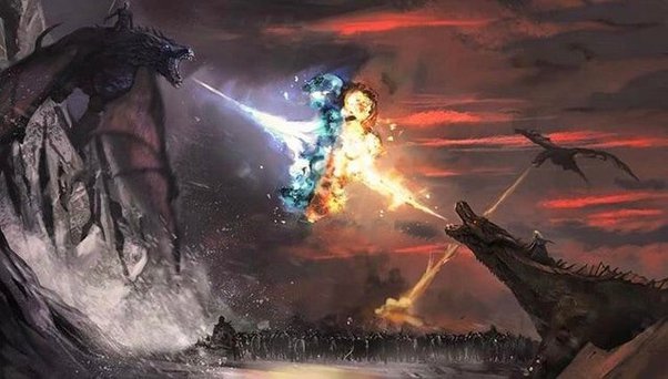 bracelet lithotherapie representant l'epique bataille entre drogon et viserion dans GOT