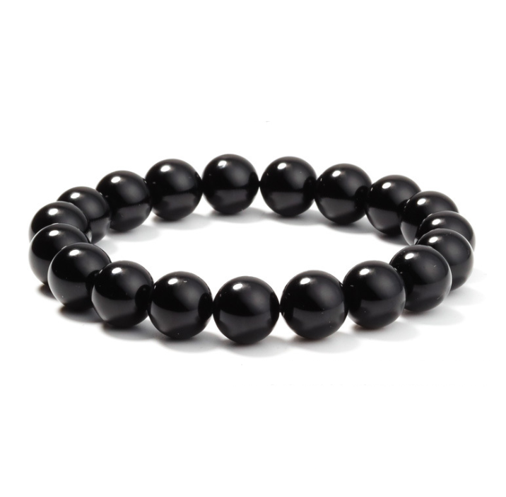 bracelet en agate noire