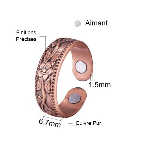 bague en cuivre pur