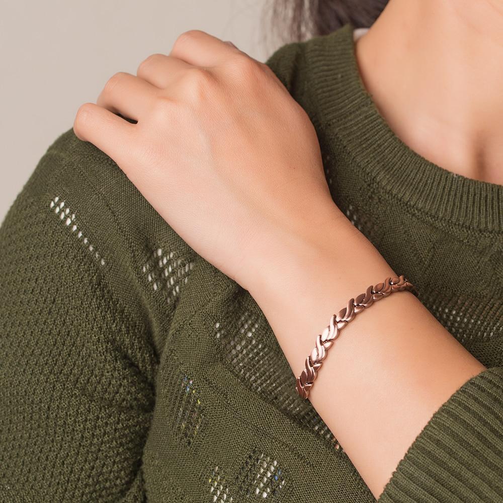Bracelet Femme poignet Cuivre Magnétique