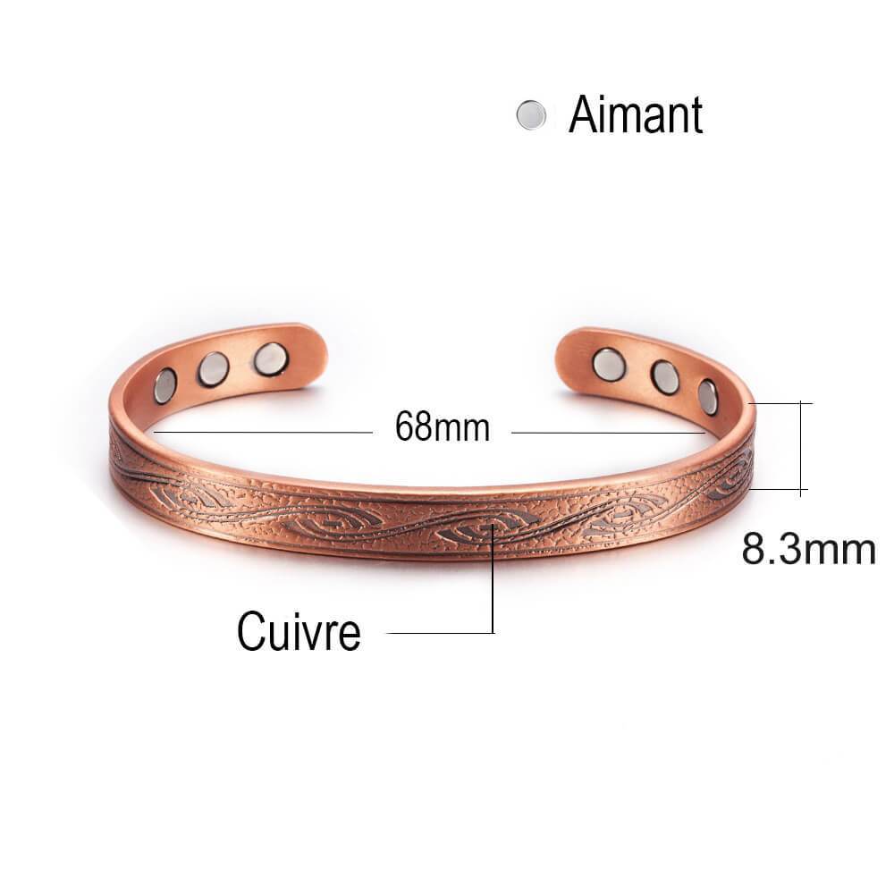 Bracelet magnétique mensuration houle