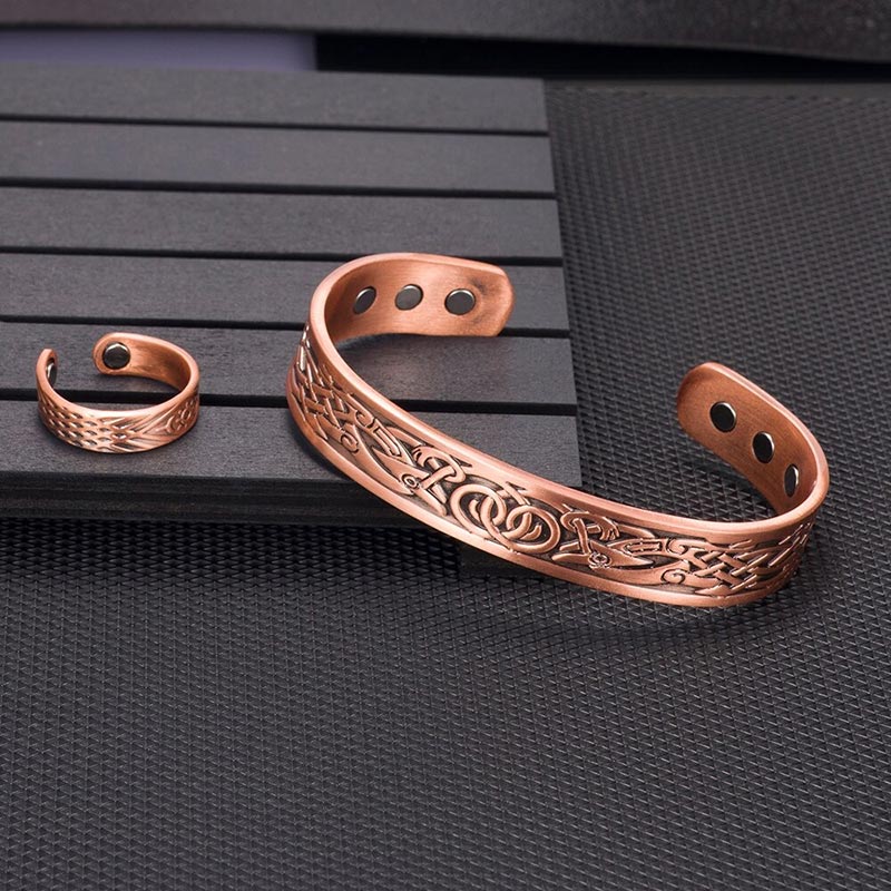 bracelet-avec bague-cuivre