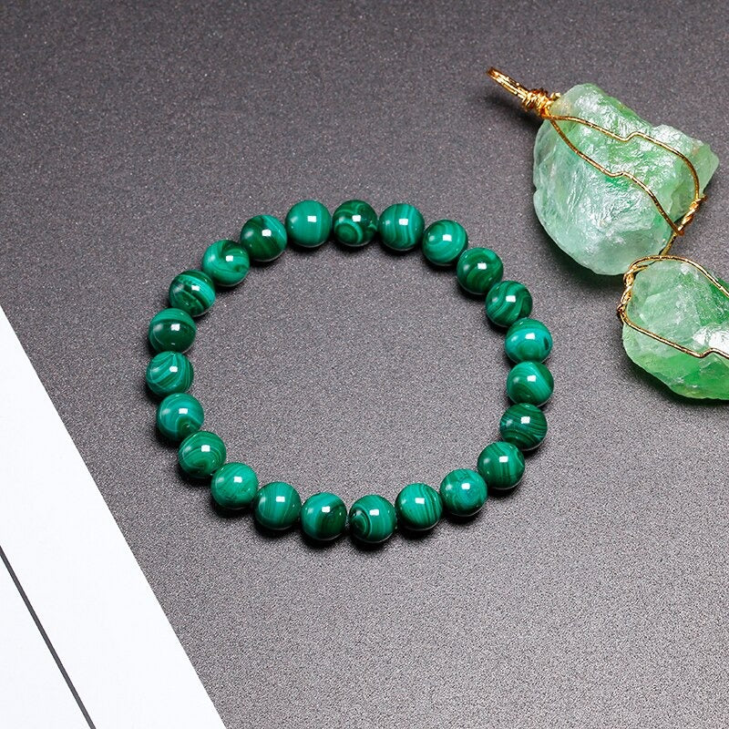 Bracelet Énergétique en Malachite