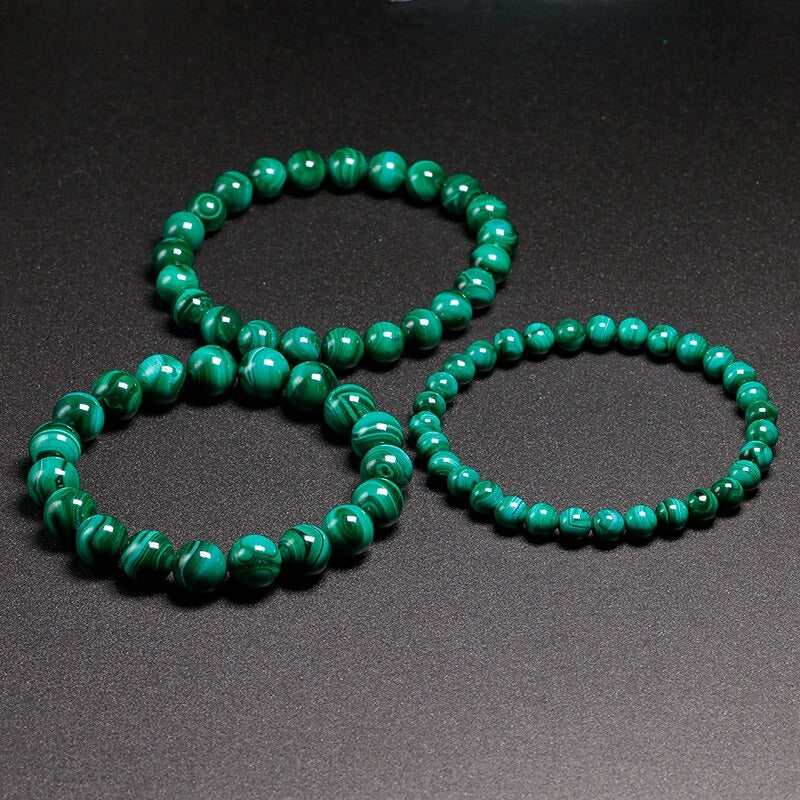 Bracelet Énergétique en Malachite