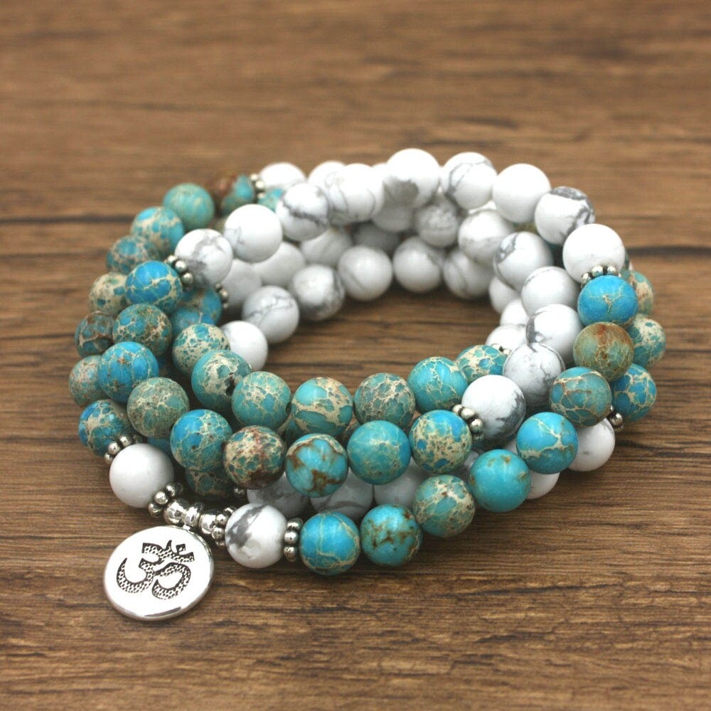 Bracelet Mala en Howlite