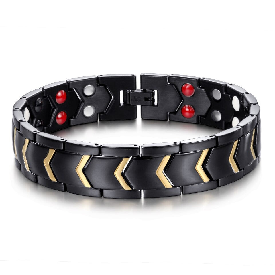 bracelet double rangée d'aimants