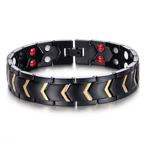 bracelet double rangée d'aimants