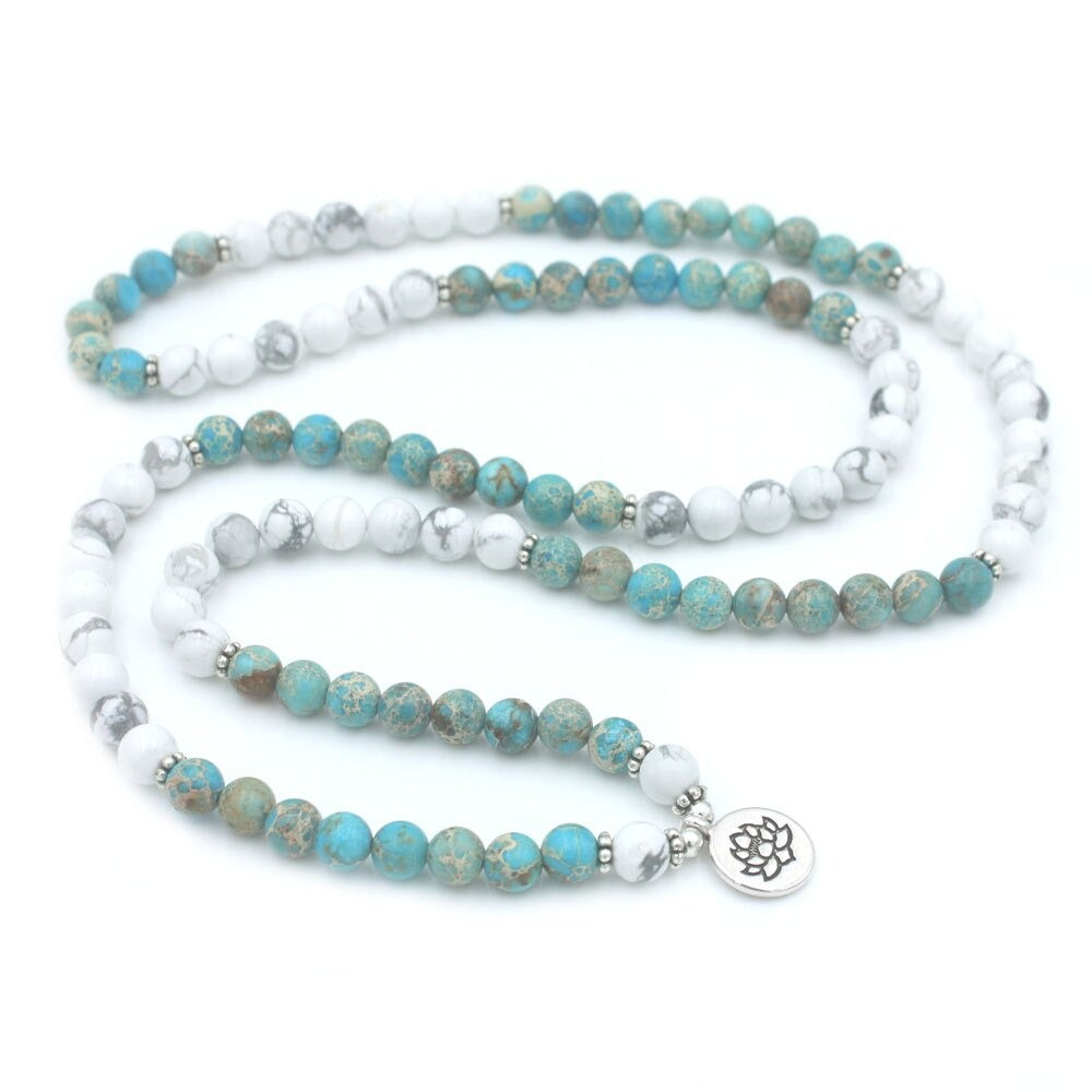 Bracelet Mala en Howlite