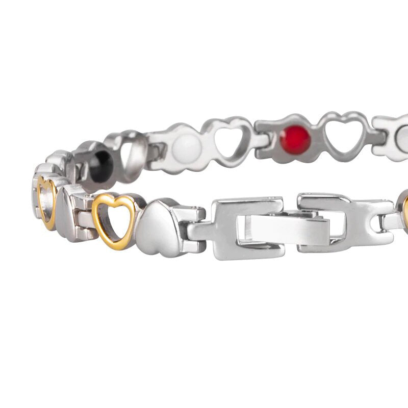 bracelet doré magnetique