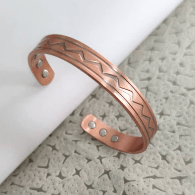bracelet magnetique cuivre trinome