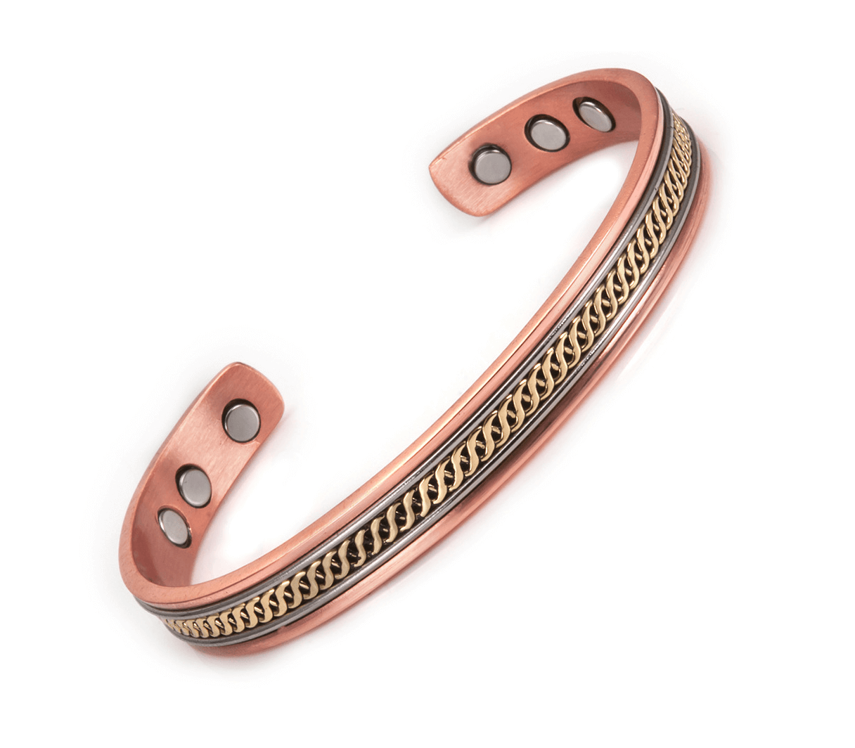bracelet magnetique cuivre laiton zinc 