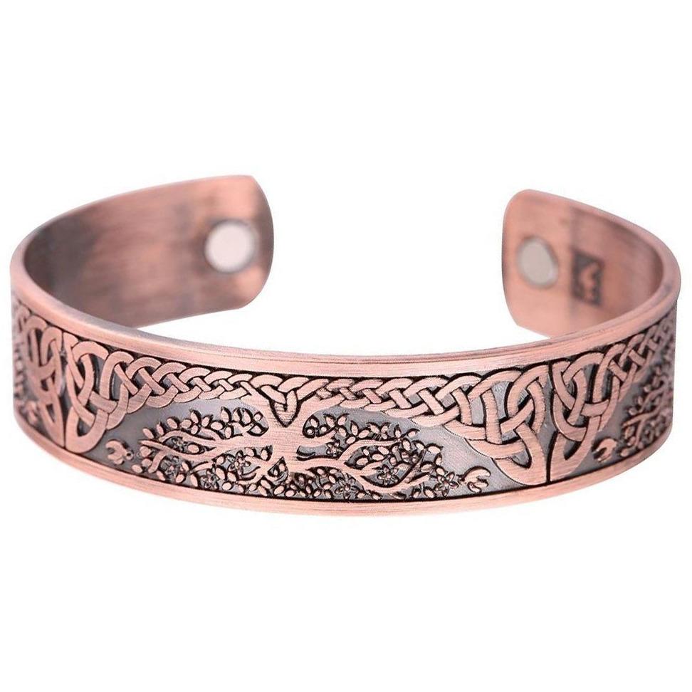 Bracelet en cuivre racine main image 1